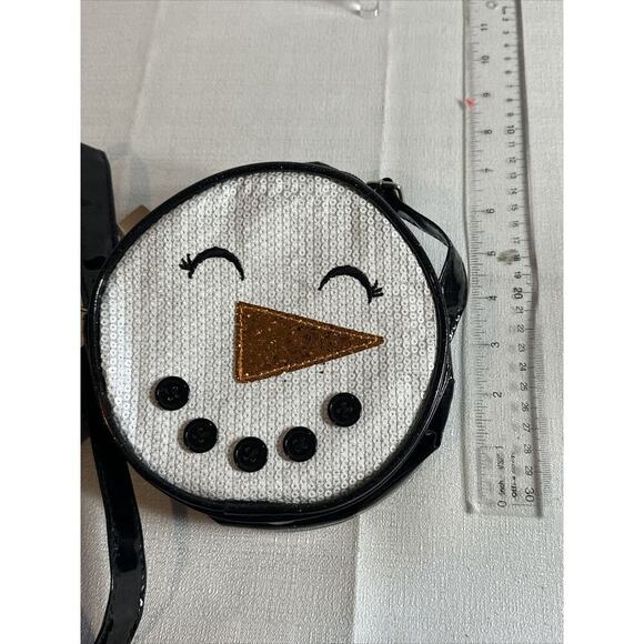 Holiday Time Happy Snowman Holiday Christmas Winter Crossbody Handbag NWT - Picture 6 of 6
